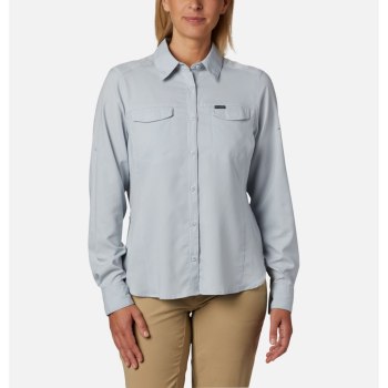 Columbia Silver Ridge Lite Long Sleeve, Camisa Grises Para Mujer | 520981-RLV